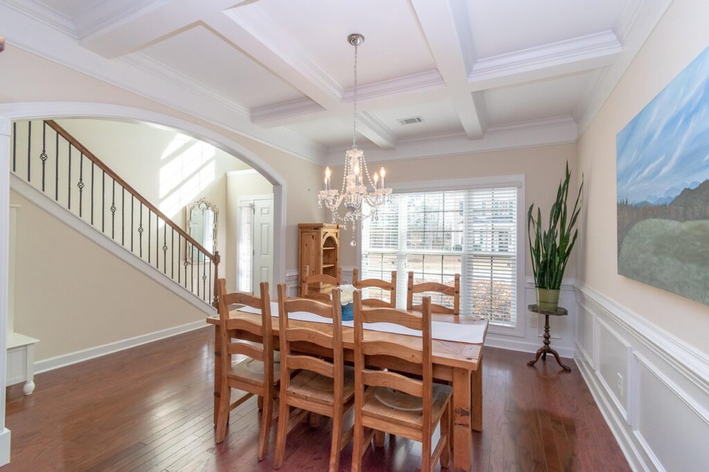 house, home, real estate, architecture, interiors, southern home, greenville sc, brick, construction, building, housing, residential, coffered ceiling, dining room, contemporary, dining room, dining room, dining room, dining room, dining room